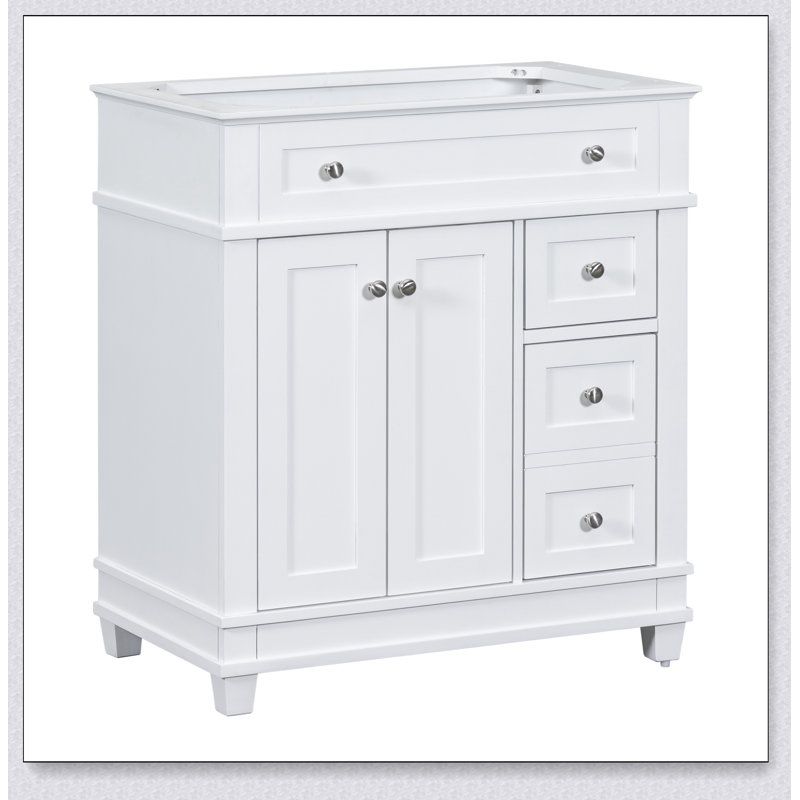 Canora Grey 30" Bathroom Vanity Cabinet Without Sink, Free Standing ...